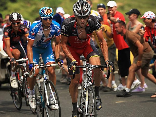 Lance Armstrong in the 2010 Tour de France