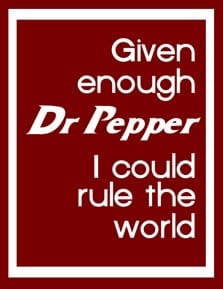 Dr Pepper Poster